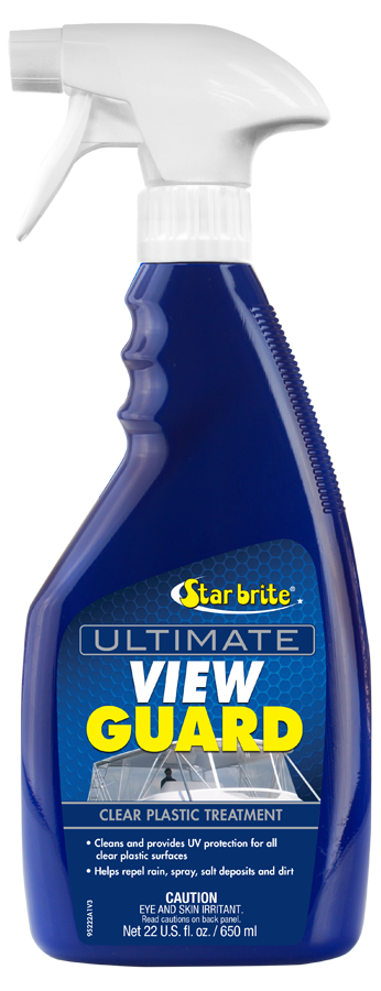 Star brite Plastic Cleaner, Ultimate, Used to Remove Water Salt and Dirt from Clear Plastic Surfaces/ Strataglass and Eisinglass – 095222