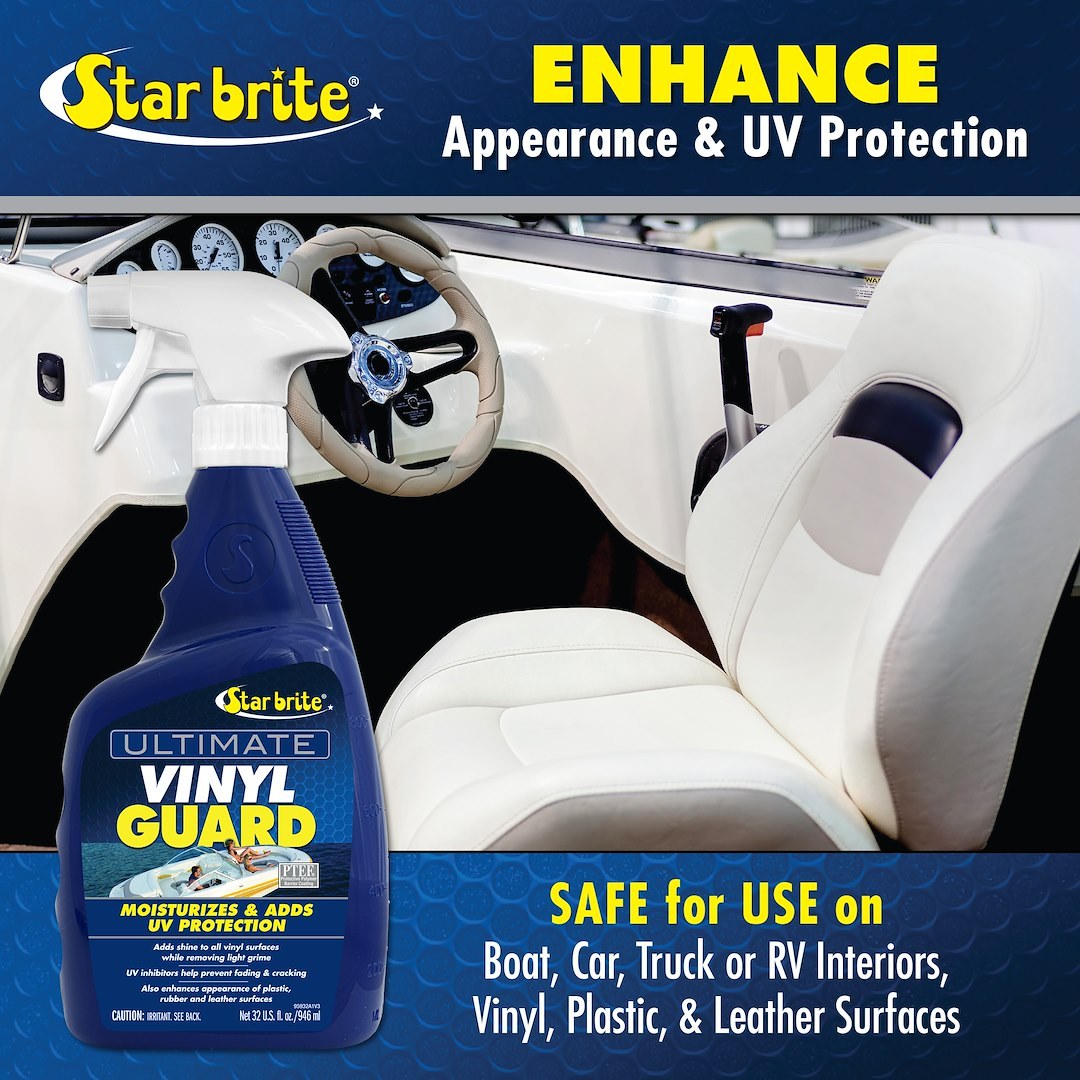 Star brite Vinyl Protectant, 32 Ounce Spray Bottle, Single, Use to Protect Vinyl/ Rubber/ Plastic and Leather Surfaces, With Us Label – 095932