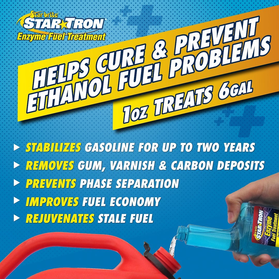 Star brite Fuel Additive, Star Tron ®, For Gasoline, Increases Fuel Economy, Single, 16 Ounce Jug, With Us Label – 14316