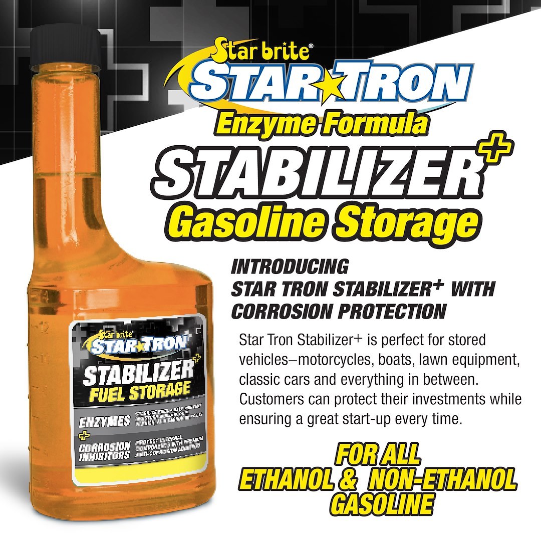 Star brite Fuel Additive, Star Tron ®, For Gasoline, Enzyme Fuel Treatment, Treats Up to 40 Gallons of Gasoline, Single, 8 Ounce Bottle – 14808