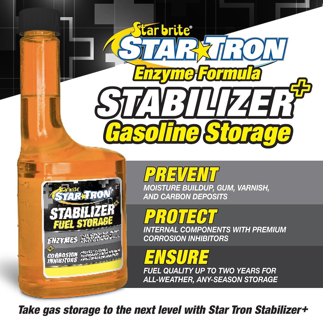 Star brite Fuel Additive, Star Tron ®, For Gasoline, Enzyme Fuel Treatment, Treats Up to 40 Gallons of Gasoline, Single, 8 Ounce Bottle – 14808