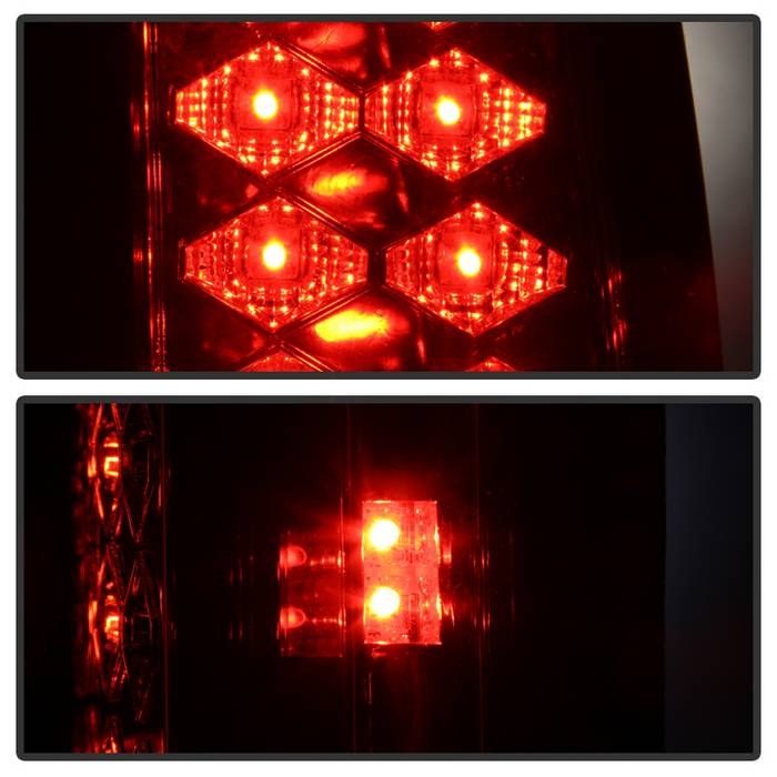 Spyder Auto Tail Light Assembly, LED, Red/ Clear Lens, Chrome Plated Housing, Uses OE Reverse Bulb – 5001375