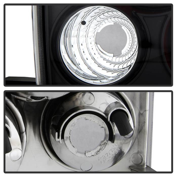 Spyder Auto Tail Light Assembly, Uses OE Bulbs, Euro Clear Lens, Black Housing, Set of 2 – 5002105