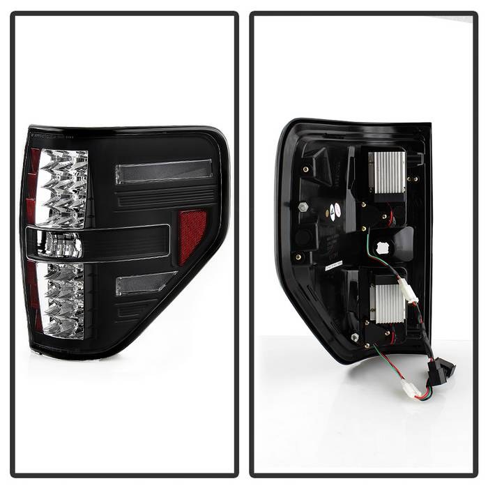 Spyder Auto Tail Light Assembly, LED, Clear Lens, Black Housing, Uses OE Reverse Bulb – 5008374