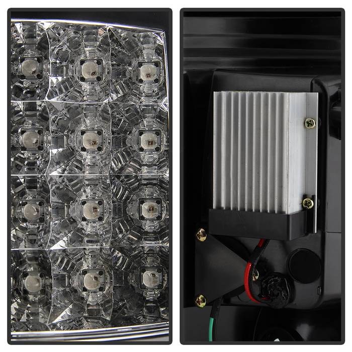 Spyder Auto Tail Light Assembly, LED, Clear Lens, Black Housing, Uses OE Reverse Bulb – 5008374