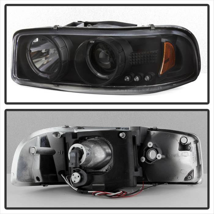 Spyder Auto Headlight Assembly, Signature Series, Projector Beam with LED Halo – 5009357