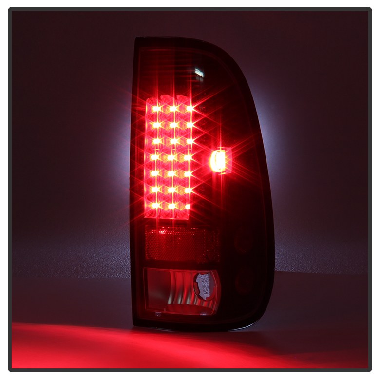 Spyder Auto Tail Light Assembly, LED, Clear Lens, Black Housing, Clear Bulb, Set of 2 – 5012937