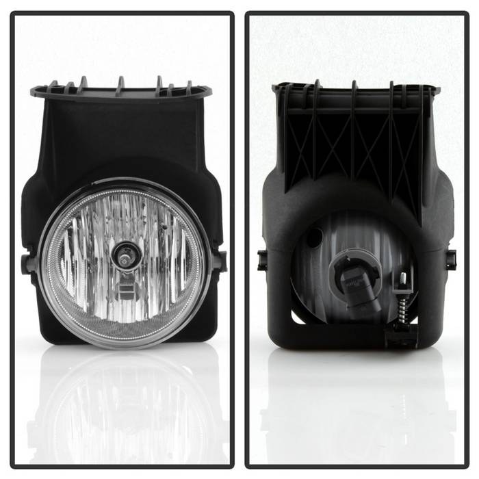 Spyder Auto Driving/ Fog Light, Halogen Bulb, OE Size/ Shape, Clear Lens, Black Plastic Housing, Direct Bolt on Replacement Mount – 5020857