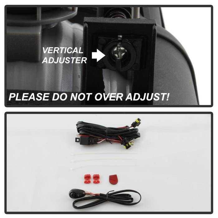 Spyder Auto Driving/ Fog Light, Halogen Bulb, OE Size/ Shape, Clear Lens, Black Plastic Housing, Direct Bolt on Replacement Mount – 5020857