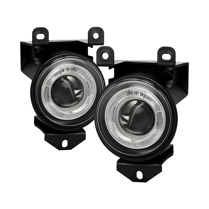 Spyder Auto Driving/ Fog Light, Halogen Bulb, OE Size/ Shape, Projector Beam, Clear Lens, Black Plastic Housing – 5021410