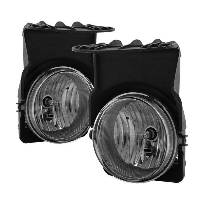 Spyder Auto Driving/ Fog Light, Halogen Bulb, OE Size/ Shape, Fog Beam, Smoke Lens, Direct Bolt on Replacement Mount, With Two Lights – 5038388