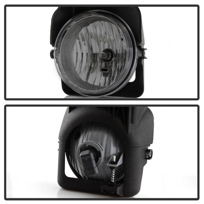 Spyder Auto Driving/ Fog Light, Halogen Bulb, OE Size/ Shape, Fog Beam, Smoke Lens, Direct Bolt on Replacement Mount, With Two Lights – 5038388
