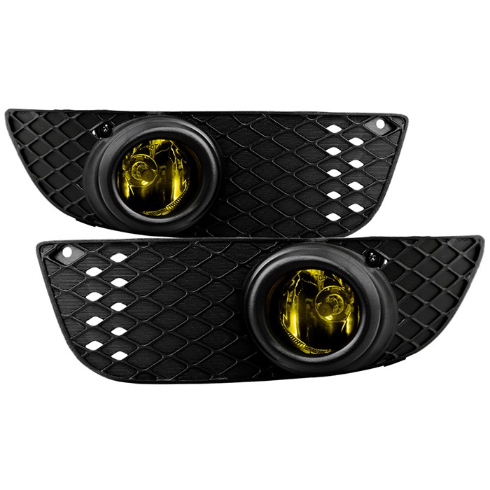 Spyder Auto Driving/ Fog Light, Halogen Bulb, OE Size/ Shape, Fog Beam, Yellow Lens, Direct Bolt on Replacement Mount – 5038500