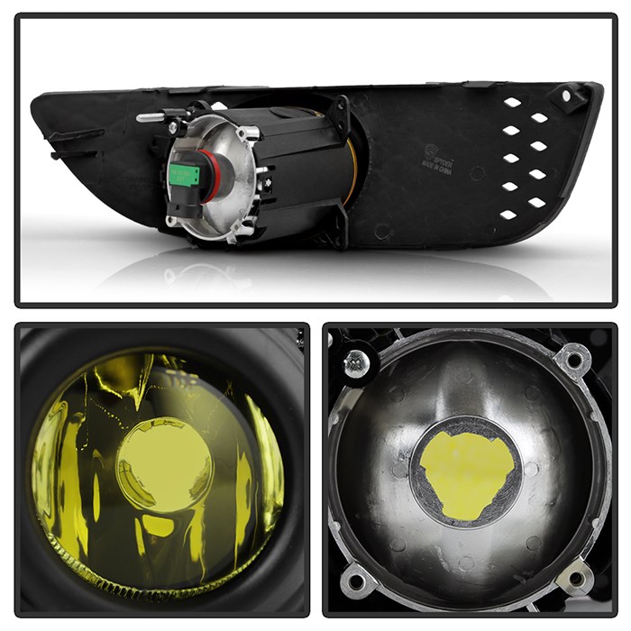 Spyder Auto Driving/ Fog Light, Halogen Bulb, OE Size/ Shape, Fog Beam, Yellow Lens, Direct Bolt on Replacement Mount – 5038500