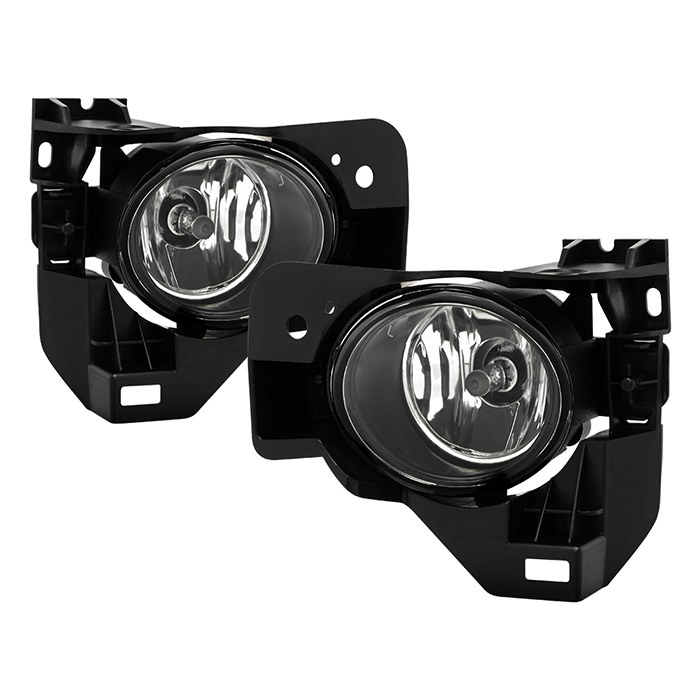 Spyder Auto Driving/ Fog Light, Halogen Bulb, OE Size/ Shape, Fog Beam, Clear Lens, Direct Bolt on Replacement Mount – 5038531