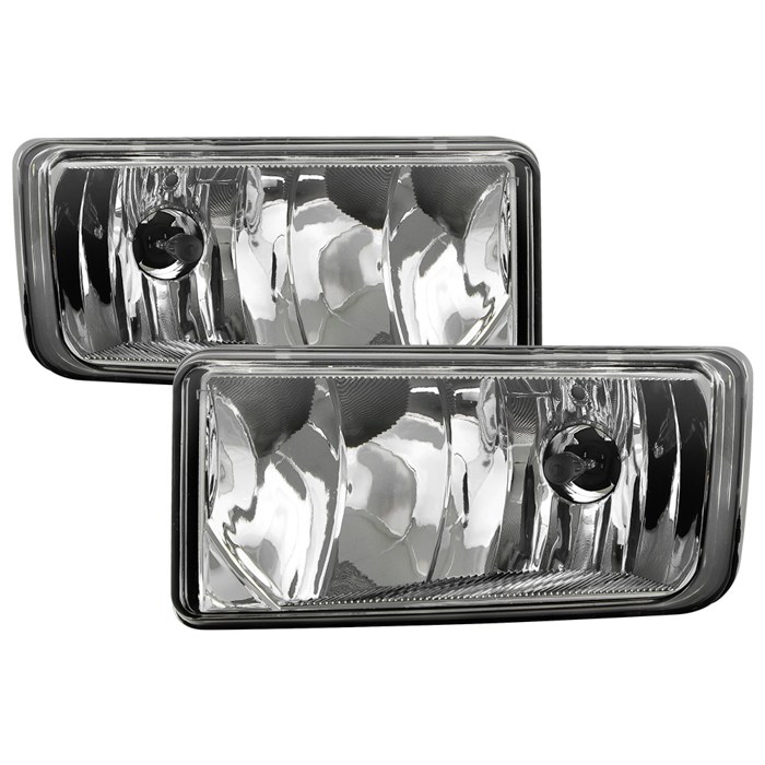 Spyder Auto Driving/ Fog Light, Halogen Bulb, OE Size/ Shape, Clear Lens, Black Plastic Housing, Direct Bolt on Replacement Mount, Set of 2 – 5043238