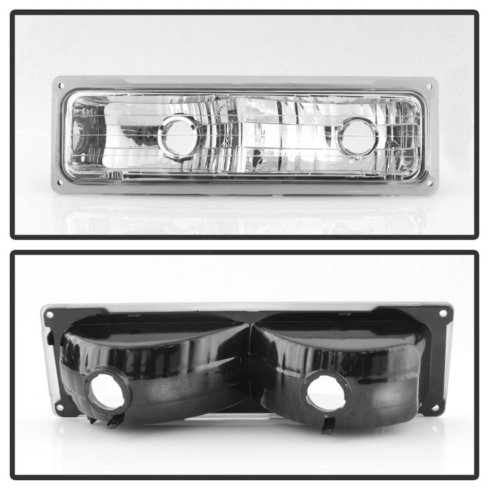 Spyder Auto Headlight Assembly, Halogen Bulb, Standard Beam, Clear 9005 High Beam/ 9006 Low Beam Bulb, Clear Lens, Chrome Plated Housing – 5069535