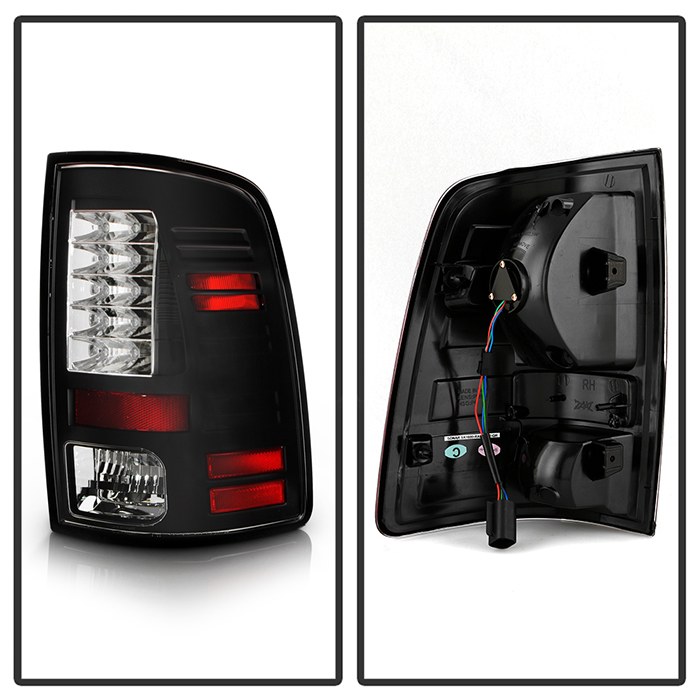 Spyder Auto Tail Light Assembly, LED, Clear Lens, Black Housing, Uses OE Reverse Bulb – 5077530