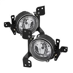 Spyder Auto Driving/ Fog Light, OE Size/ Shape, Clear Lens, Black Plastic Housing, Direct Bolt on Replacement Mount – 5077769