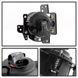Spyder Auto Driving/ Fog Light, OE Size/ Shape, Clear Lens, Black Plastic Housing, Direct Bolt on Replacement Mount – 5077769