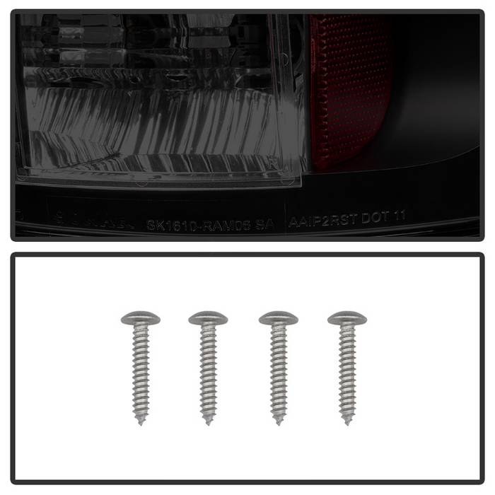 Spyder Auto Tail Light Assembly, LED, Smoke Lens, Black Housing, Uses OE Reverse Bulb – 5078094