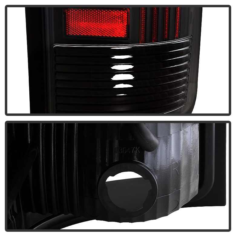 Spyder Auto Tail Light Assembly, LED, Clear Lens, Black Housing, Clear Bulb, Set of 2 – 5081551