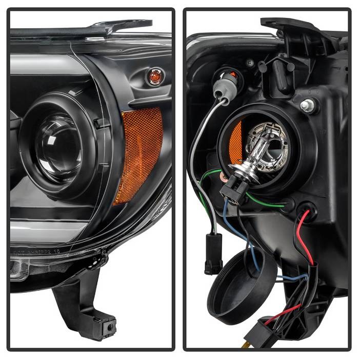 Spyder Auto Headlight Assembly, Signature Series, Projector Beam with Bar Style Daytime Running Light – 5081711