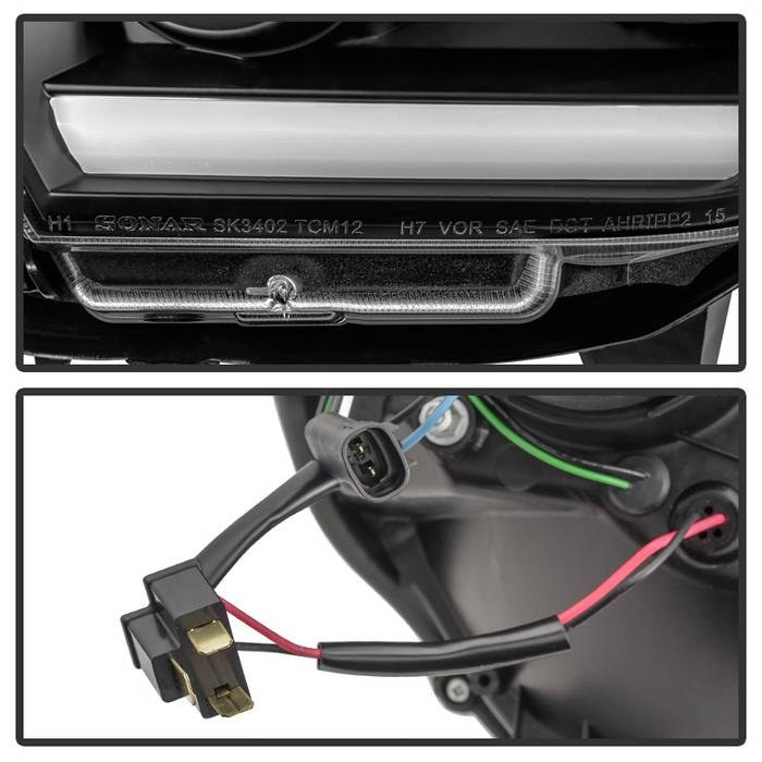 Spyder Auto Headlight Assembly, Signature Series, Projector Beam with Bar Style Daytime Running Light – 5081711