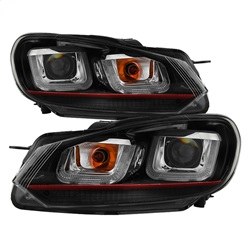 Spyder Auto Headlight Assembly, Signature Series, Projector Beam with Dual U Shaped Daytime Running Lights – 5082046