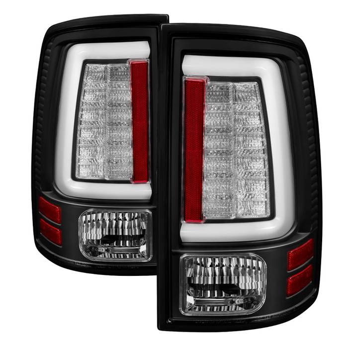 Spyder Auto Tail Light Assembly, LED, Clear Lens, Black Housing, Set of 2 – 5084057