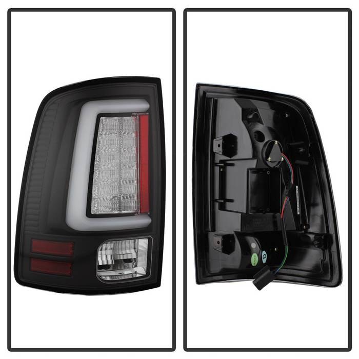 Spyder Auto Tail Light Assembly, LED, Clear Lens, Black Housing, Set of 2 – 5084057