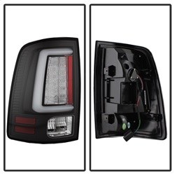 Spyder Auto Tail Light Assembly, LED, Clear Lens, Black Housing, Set of 2 – 5084057