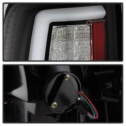 Spyder Auto Tail Light Assembly, LED, Clear Lens, Black Housing, Set of 2 – 5084057