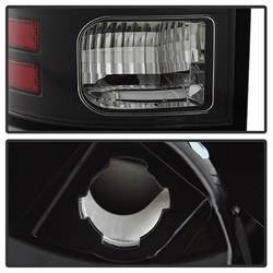 Spyder Auto Tail Light Assembly, LED, Clear Lens, Black Housing, Set of 2 – 5084057