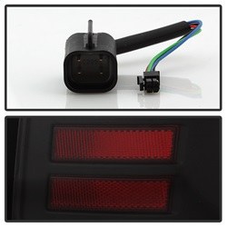 Spyder Auto Tail Light Assembly, LED, Clear Lens, Black Housing, Set of 2 – 5084057