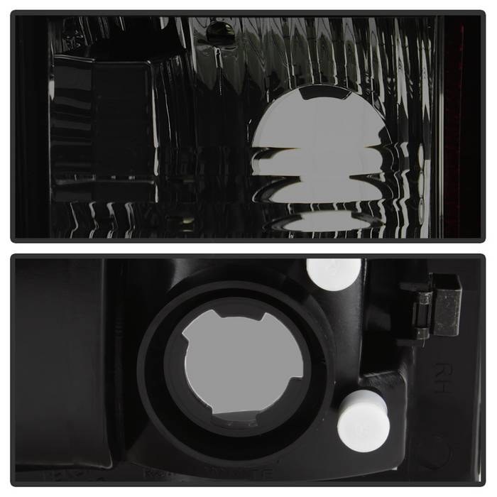 Spyder Auto Tail Light Assembly, Version 3, LED, Black Smoke Lens/ Red Reflector, Black Housing, Uses OE Reverse Bulb, Set of 2 – 5084125