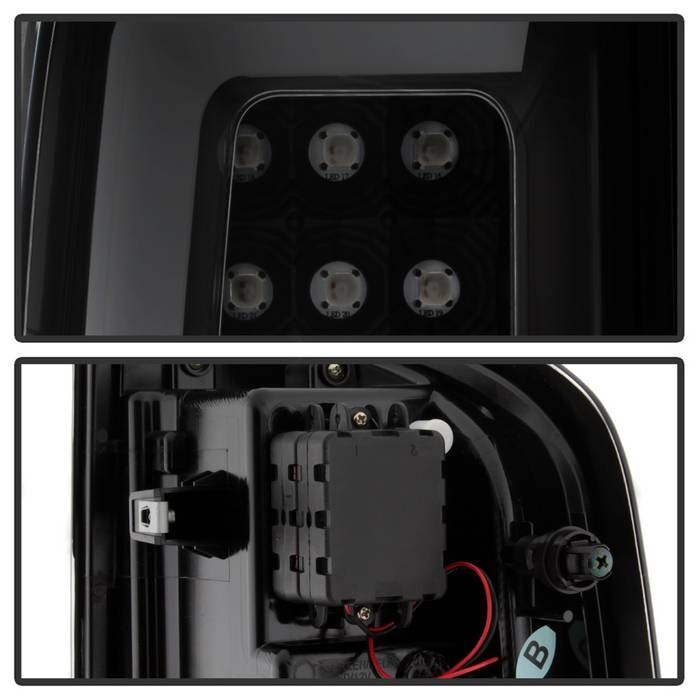 Spyder Auto Tail Light Assembly, LED, Smoke Lens, Black Housing, Set of 2 – 5085252