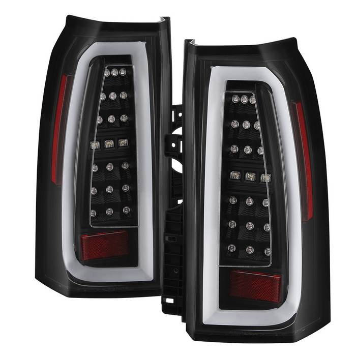 Spyder Auto Tail Light Assembly, LED, Clear Lens, Black Housing, Red/ White/ Amber Bulbs, Set of 2 – 5085702