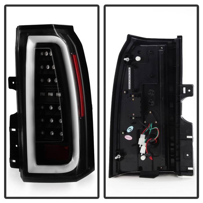 Spyder Auto Tail Light Assembly, LED, Clear Lens, Black Housing, Red/ White/ Amber Bulbs, Set of 2 – 5085702