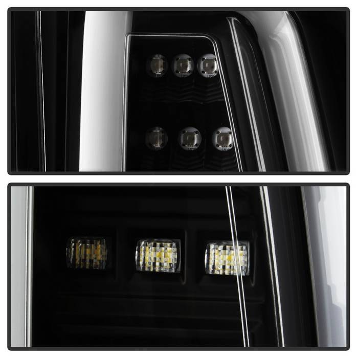 Spyder Auto Tail Light Assembly, LED, Clear Lens, Black Housing, Red/ White/ Amber Bulbs, Set of 2 – 5085702