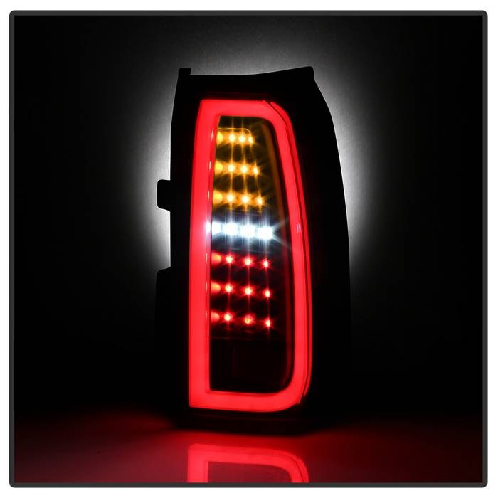 Spyder Auto Tail Light Assembly, LED, Clear Lens, Black Housing, Red/ White/ Amber Bulbs, Set of 2 – 5085702