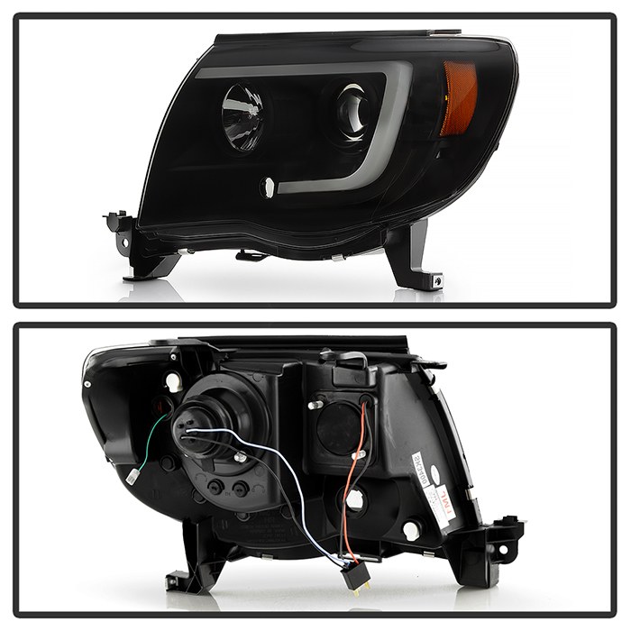 Spyder Auto Headlight Assembly, Signature Series, Projector Beam with Daytime Running Light, H1 Halogen High Beam/ H1 Halogen Low Beam Bulb – 5085771