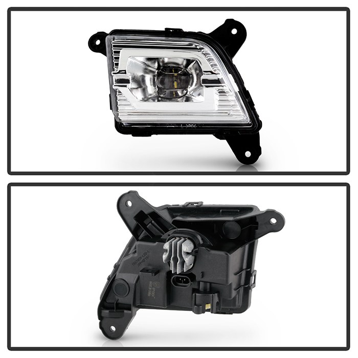 Spyder Auto Driving/ Fog Light, LED Bulb, Clear Bulbs, OE Size/ Shape, Fog Beam, Clear Lens, Black Housing, OE Mount, With Universal Switch – 5086983