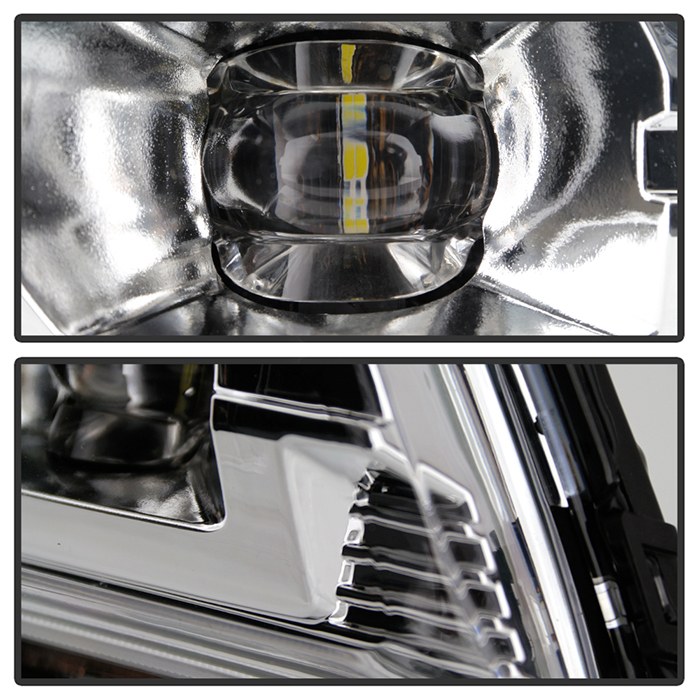 Spyder Auto Driving/ Fog Light, LED Bulb, Clear Bulbs, OE Size/ Shape, Fog Beam, Clear Lens, Black Housing, OE Mount, With Universal Switch – 5086983
