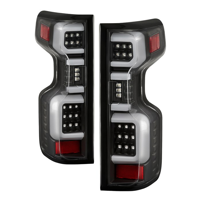 Spyder Auto Tail Light Assembly, LED, Clear Lens, Black Housing, Red/ Amber/ White Bulbs, Set of 2 – 5087256