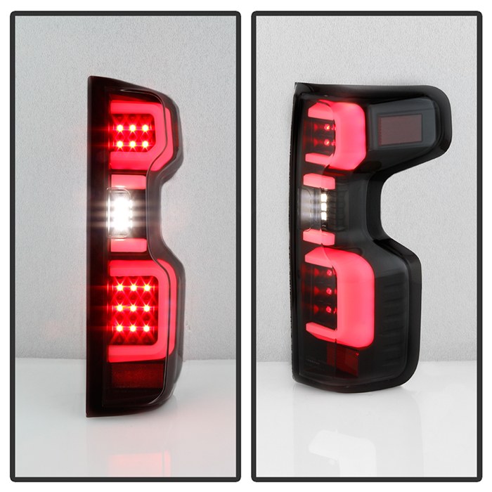 Spyder Auto Tail Light Assembly, LED, Clear Lens, Black Housing, Red/ Amber/ White Bulbs, Set of 2 – 5087256