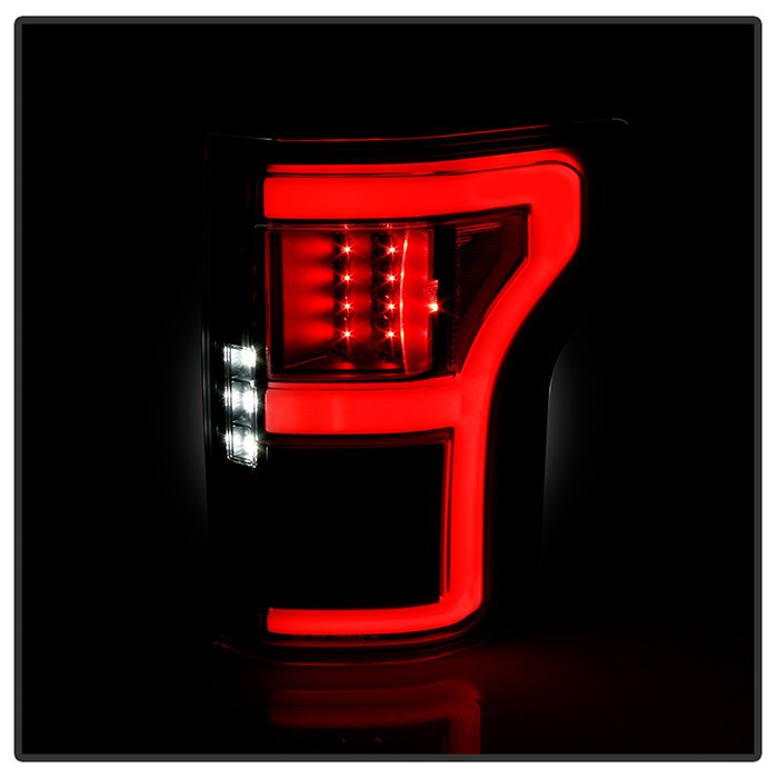 Spyder Auto Tail Light Assembly, LED, Clear Lens, Black Housing, Red/ White Bulbs, Set of 2 – 5088550