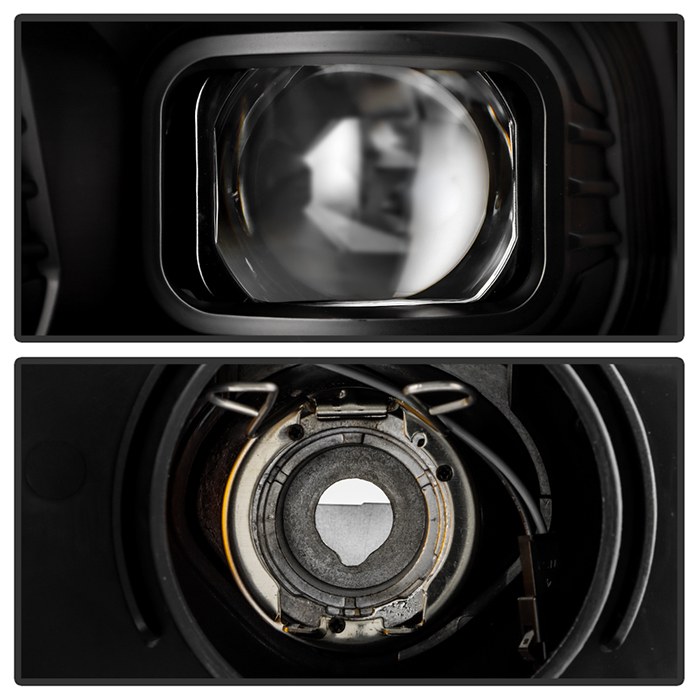 Spyder Auto Headlight Assembly, Signature Series, Projector Beam with Sequential LED Turn Signal Light and Parking Light Bar – 5088611