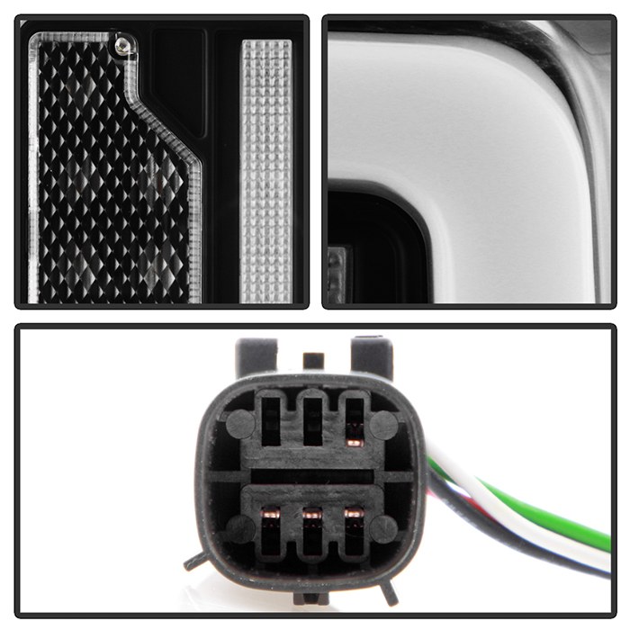 Spyder Auto Tail Light Assembly, LED, Clear Lens, Black Housing – 5088758