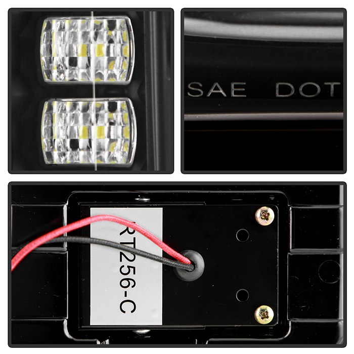 Spyder Auto Tail Light Assembly, LED, Clear Lens, Black Housing – 5088758